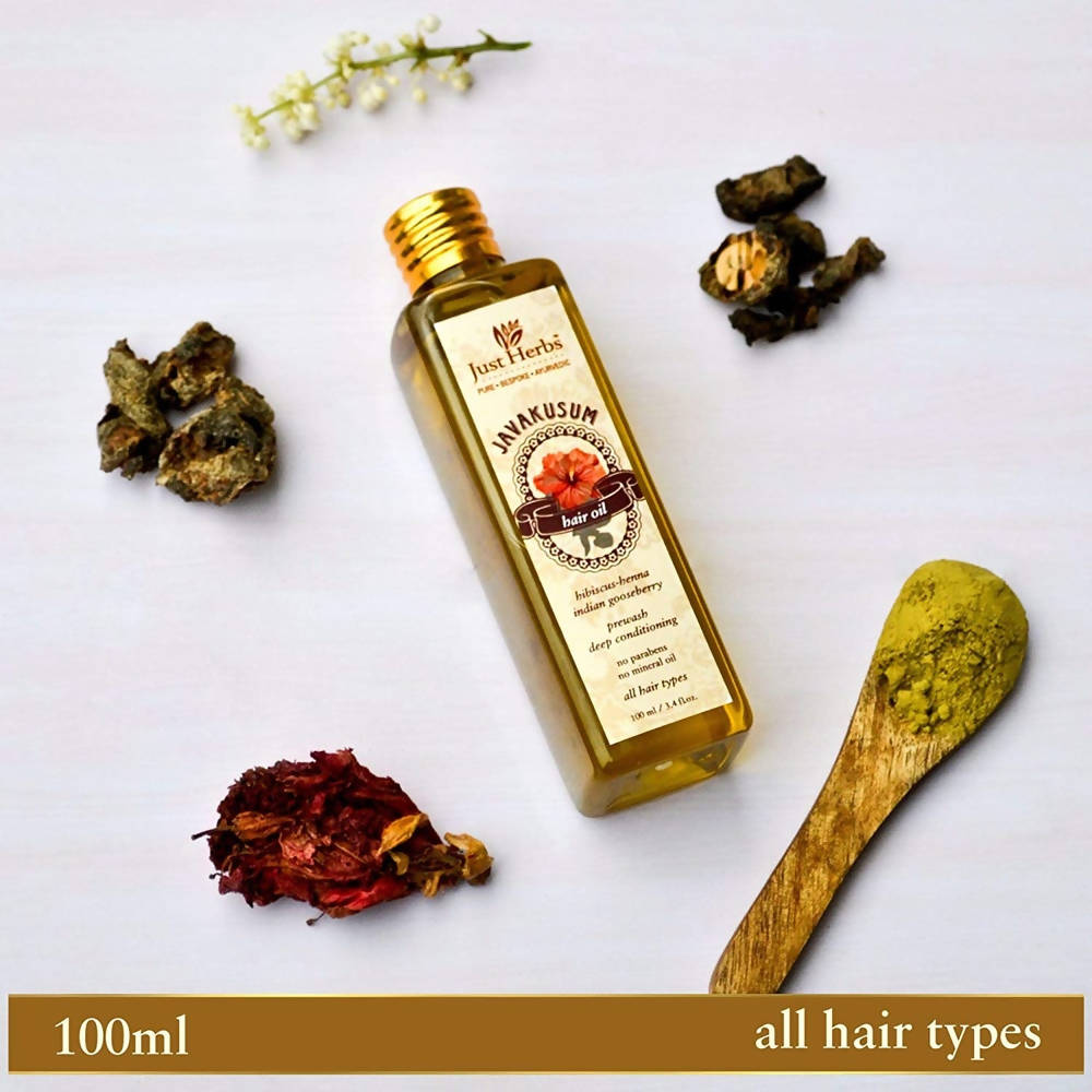 Just Herbs Javakusum Hair Oil | Grocsy