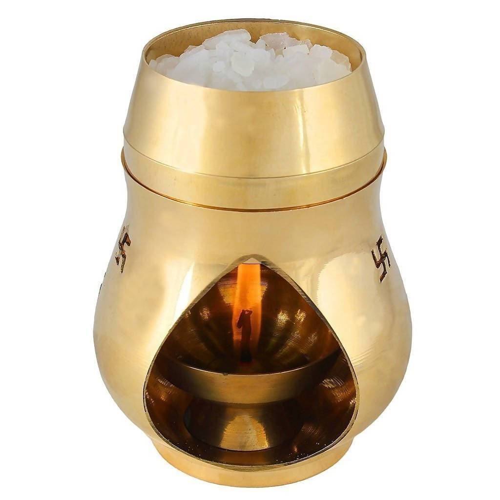 Brass Aroma Pooja Burner | Grocsy