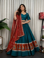 Lehenga Mart Morpich Designer Navratri Lehenga Choli for Women | Grocsy