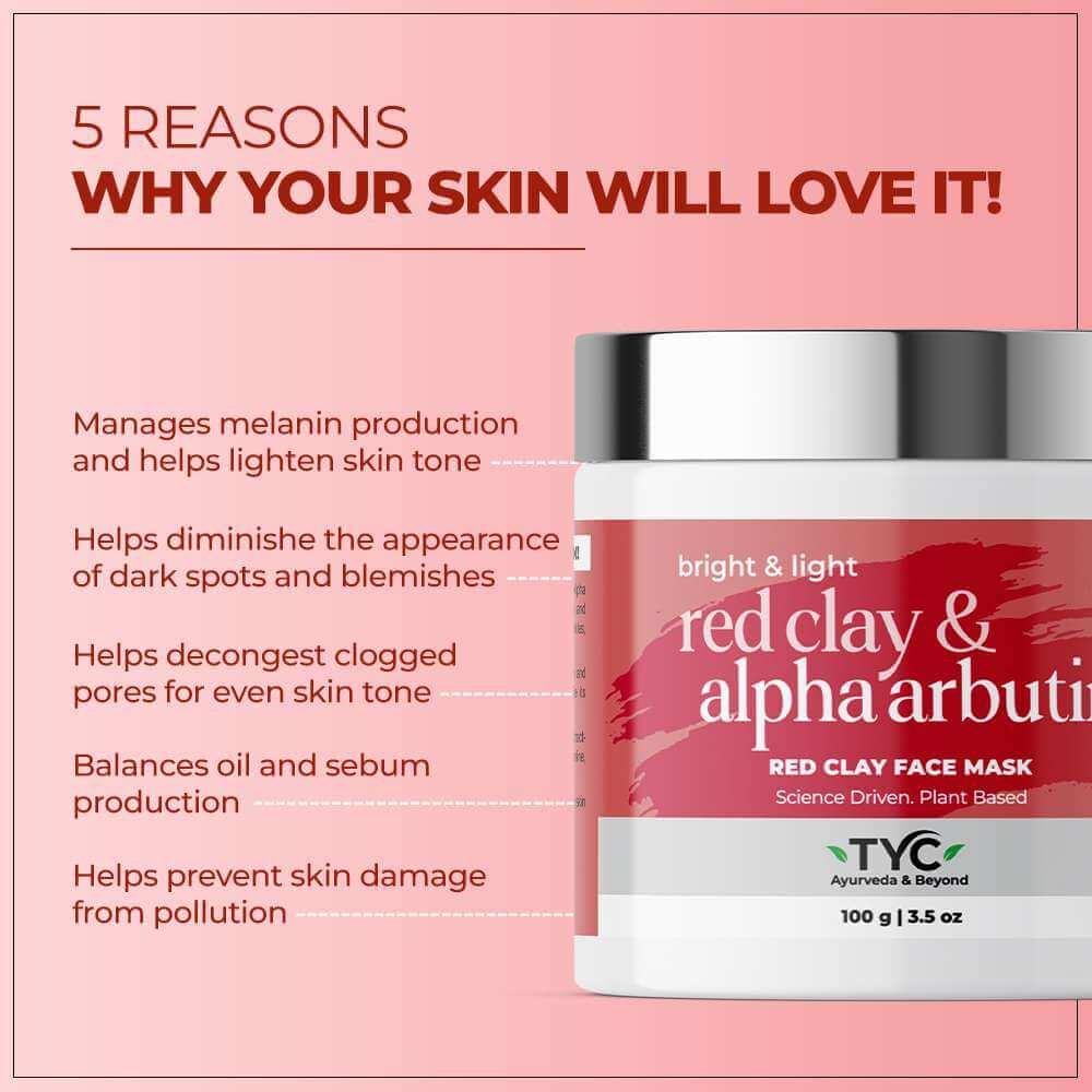 TYC Red Clay Face Mask | Grocsy