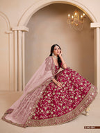 Anaita Red Art Silk Designer Lehenga With Blouse | Grocsy