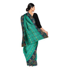 Exclusive Collection 100% Pure Cotton Green Tant Saree With Hand Weaving Work | Grocsy