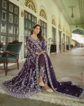 Anaita Purple Silk Anarkali Suit With Embroidery & Sequins Work | Grocsy
