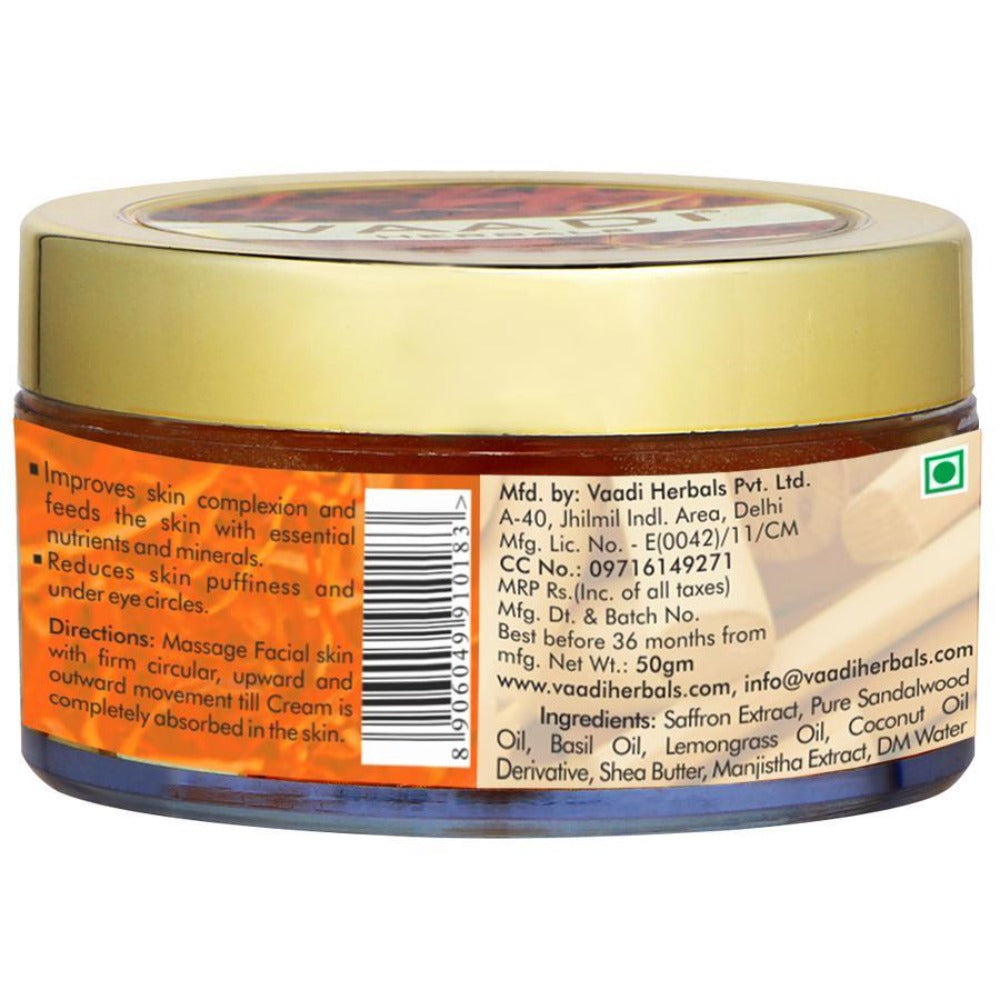 Vaadi Herbals Saffron Skin Whitening Massage Cream | Grocsy