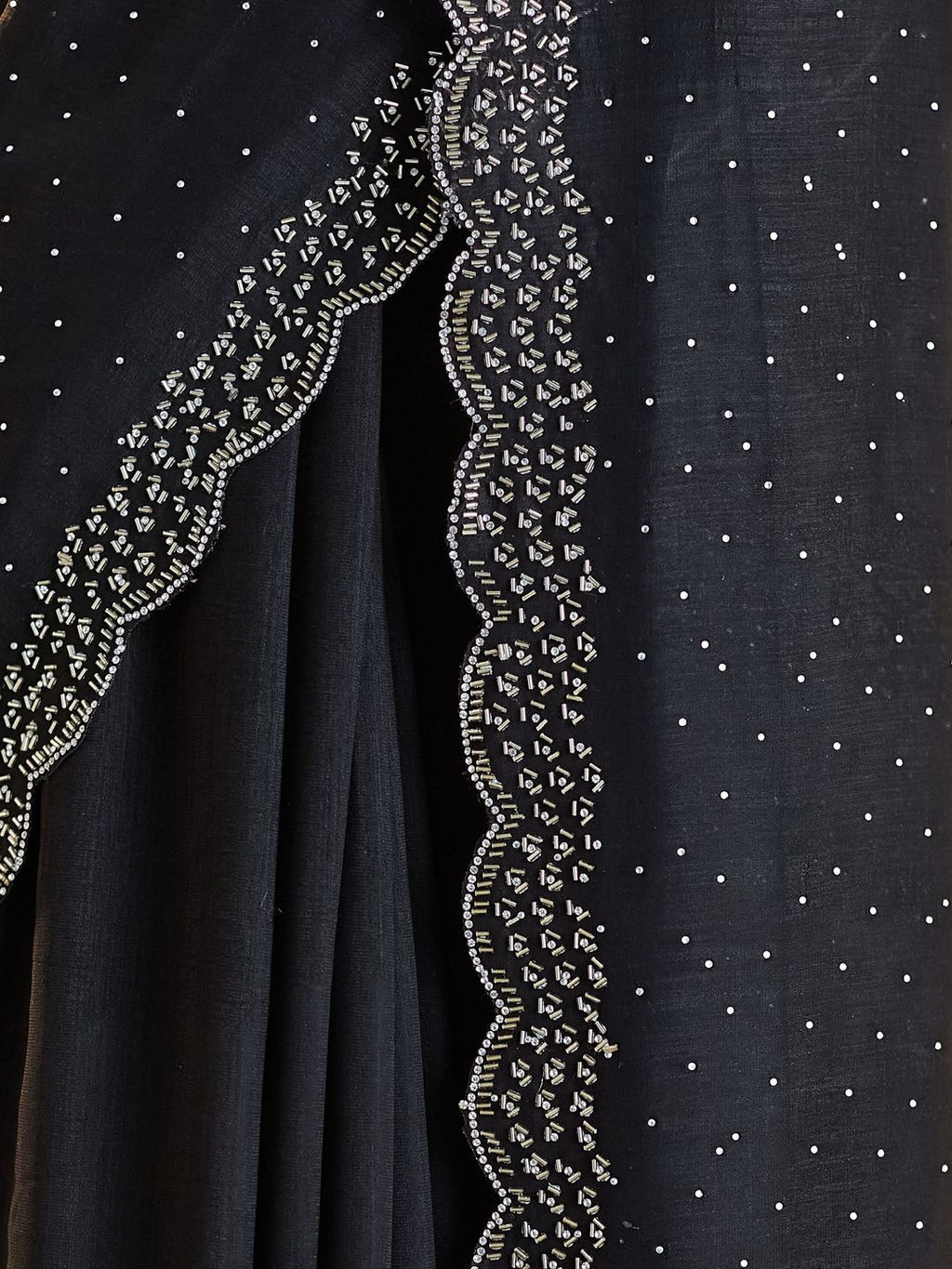 kasee Beads and Stones Silk Blend Saree | Grocsy