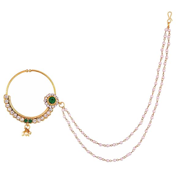 Tehzeeb Creations Wedding Designer Gold-Polished Dulhan Choker Bridal Set with sheeshpatti for Girls & Women | Grocsy