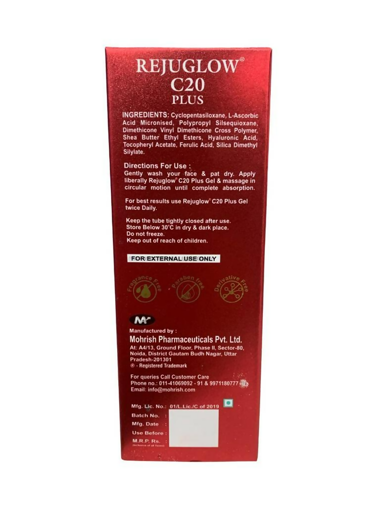 Rejuglow C 20 Plus Gel Enriched With Vitamin E | Grocsy