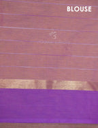 Dual Shade of Orange And Purple Pure Mangalgiri Cotton By Gayathri Reddy Designer Studio | Grocsy