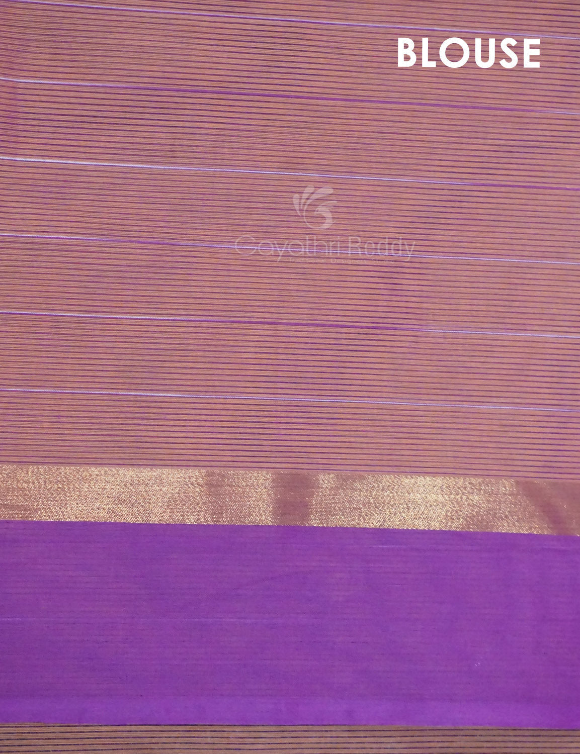 Dual Shade of Orange And Purple Pure Mangalgiri Cotton By Gayathri Reddy Designer Studio | Grocsy