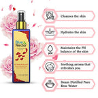 Blue Nectar Shubhr Steam Distilled Rose Toner Water & Face Tonic Mist | Grocsy