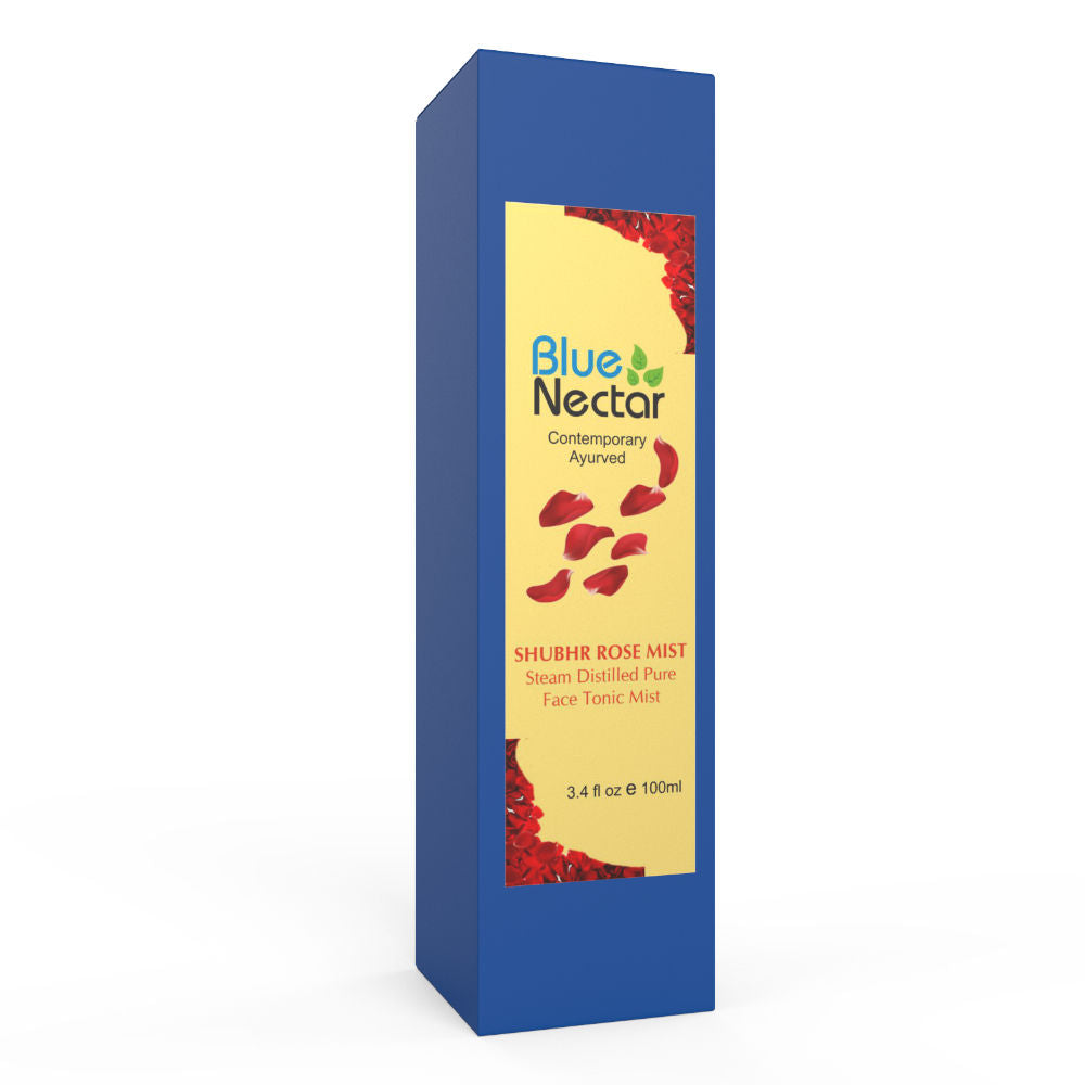 Blue Nectar Shubhr Steam Distilled Rose Toner Water & Face Tonic Mist | Grocsy