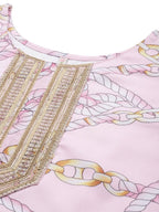 Ahalyaa Women's Traditional Wear Co-ods - Pink | Grocsy