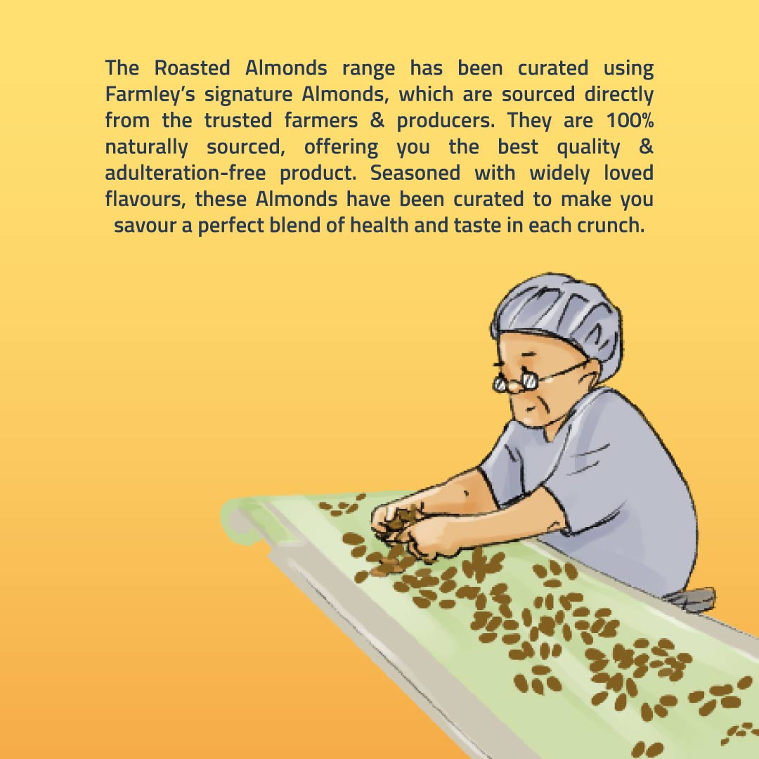Farmley Roasted & Salted Cashews 200 g & Roasted Almonds 200 g | Grocsy
