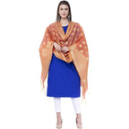A R Silk Orange Color VNS Pastle Chanderi Cotton Dupattas and Chunnis | Grocsy