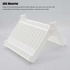 Folding Plastic Kitchen Dish Rack Stand Plate Holder for Bowls Plates - 2 Slots | Grocsy