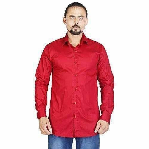 Men's Cotton Solid Full Sleeve Shirts | Grocsy