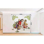 Lord Jesus with Kids Wall Sticker | Grocsy
