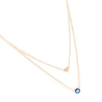 Gold-Toned Alloy Heart & Evil Eye Necklace - The Pari | Grocsy