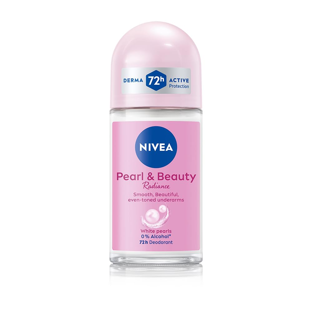 Nivea Deodorant Roll On Pearl & Beauty Radiance For Eventoned Smooth & Beautiful Underarms | Grocsy