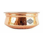 Steel Copper Handi Bowl Hammered Design Serving Dishes - Set of 4 | Grocsy