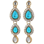 Tehzeeb Creations Traditional Gold-Polished Kundan Necklace Set for Girls & Women | Grocsy