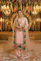 Anaita Pink Georgette Stitched Suit With Embroidery & Sequence Work | Grocsy