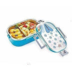 Stainless Steel School Lunch Box with Transparent Lid | Grocsy
