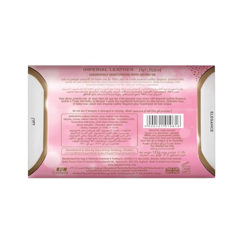 Cussons Imperial Leather Elegance Soap Luxuriously Moisturising With Orchid Oil | Grocsy