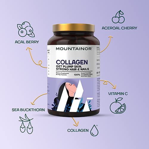 Mountainor Plant-Based Collagen Builder Capsules | Grocsy