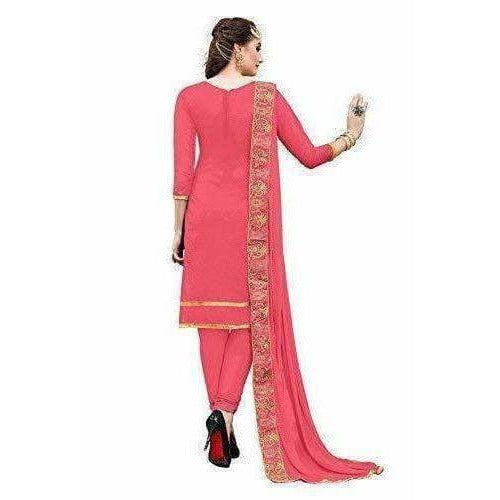 Light Red Dress Material | Grocsy
