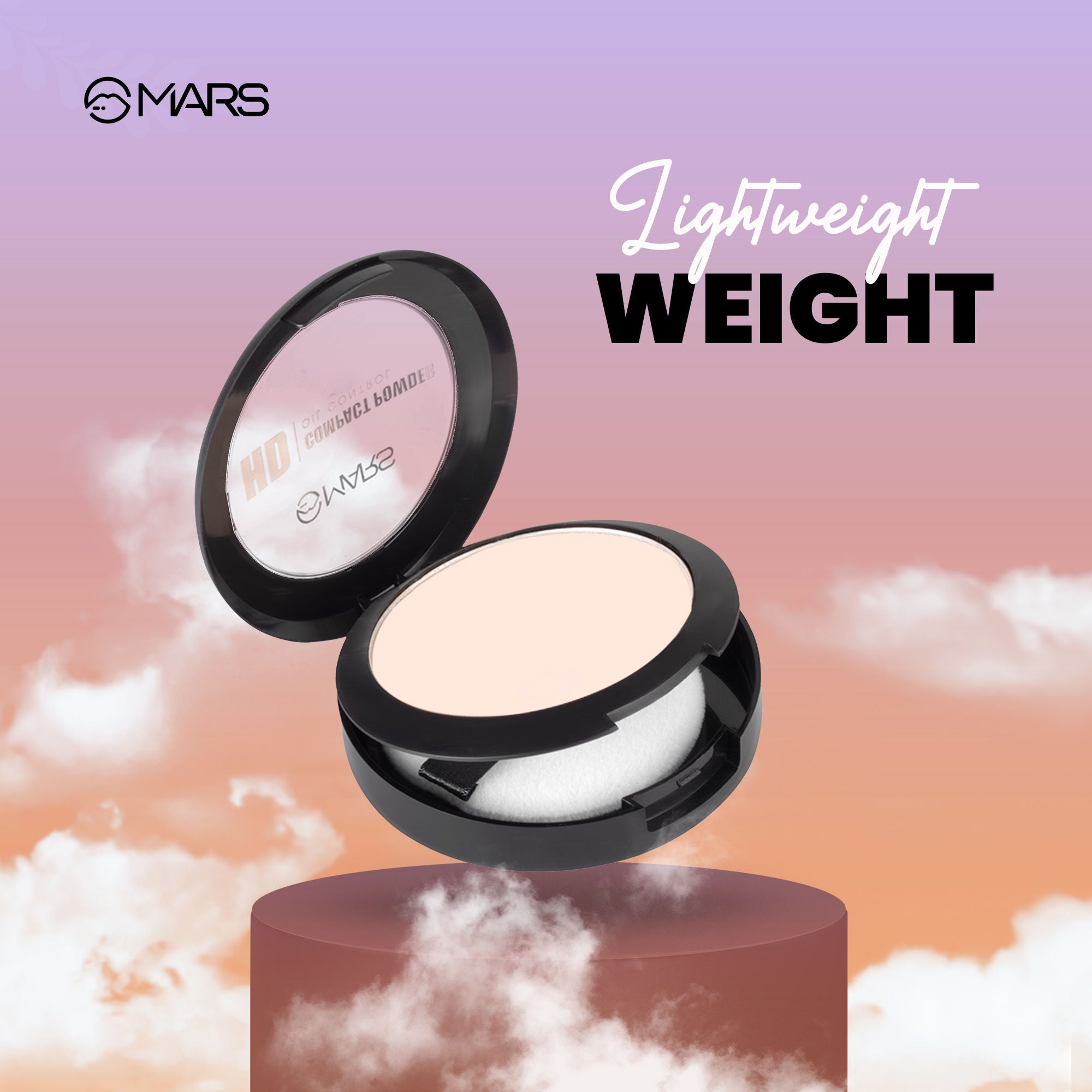 MARS Cosmetics HD Mattifying Compact Powder - 02-Vanilla | Grocsy