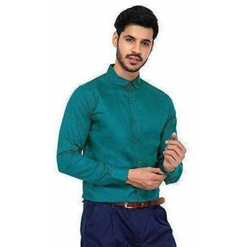 Men's Cotton Solid Full Sleeve Shirts | Grocsy