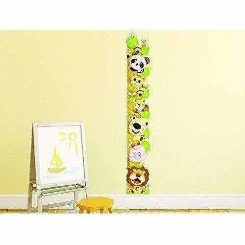 Wall Sticker for Kids Room Animal Height Chart with Multicolour | Grocsy