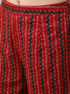 Aks Ethnic Motifs Yoke Design Pure Cotton Kurta And Trousers | Grocsy