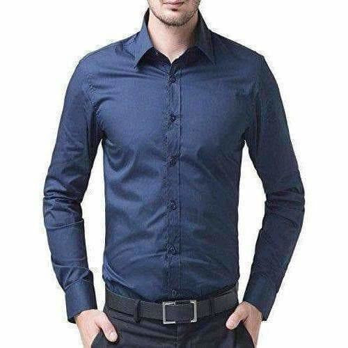 Men's Cotton Solid Full Sleeve Shirts | Grocsy