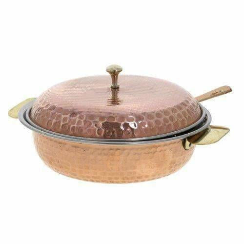 Copper Serving Bowl Tureen with Spoon | Grocsy