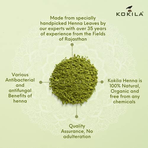 Kokila 100% Natural Organic Henna Leaves Powder For Natural Hair Color | Grocsy