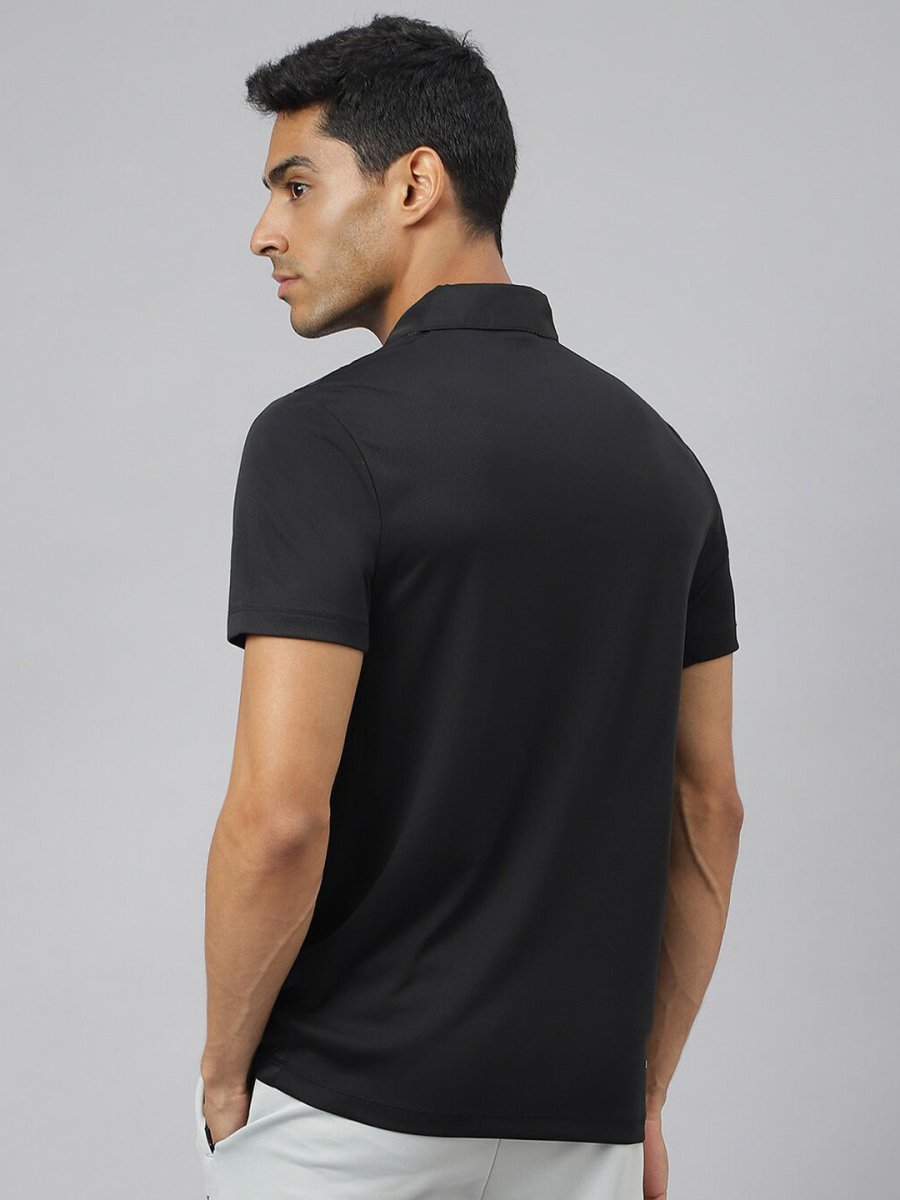 Alcis Men Train-Tech Anti-Static Slim-Fit Training Polo T-Shirt | Grocsy