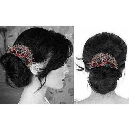 Peacock Hair Band / Hair Clip | Grocsy