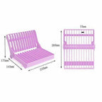 Folding Plastic Kitchen Dish Rack Stand Plate Holder for Bowls Plates - 2 Slots | Grocsy