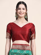 Vedant Vastram Patola Design KanchiPuram Silk Saree For Women - Green | Grocsy