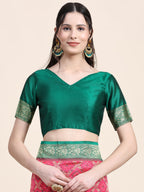 Vedant Vastram Patola Design KanchiPuram Silk Saree For Women - Rani Pink | Grocsy