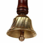 Brass & Wooden Pooja Prayer Ghanta - Indian Hindu Festivals | Grocsy