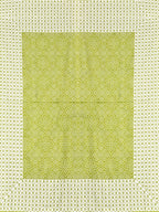 Urban Magic Green & White Ethnic Motifs Cotton 104 TC Queen Bedsheet with 2 Pillow Covers | Grocsy