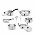 Pigeon Dazzle Stainless Steel Cookware Set, 10-Pieces | Grocsy
