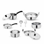 Pigeon Dazzle Stainless Steel Cookware Set, 10-Pieces | Grocsy