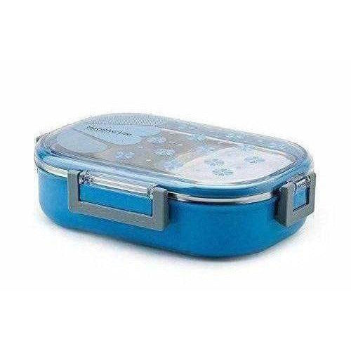 Stainless Steel School Lunch Box with Transparent Lid | Grocsy