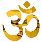 Gold Color - OM 3D Acrylic Mirror Wall Stickers | Grocsy