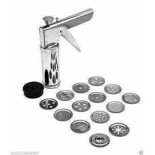 Stainless Steel Kitchen Press Maker with 12 Pieces | Grocsy