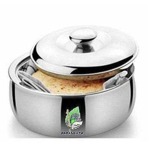 Stainless Steel Chapati Box/Casserole Set/Bread Container /Hot Pot | Grocsy